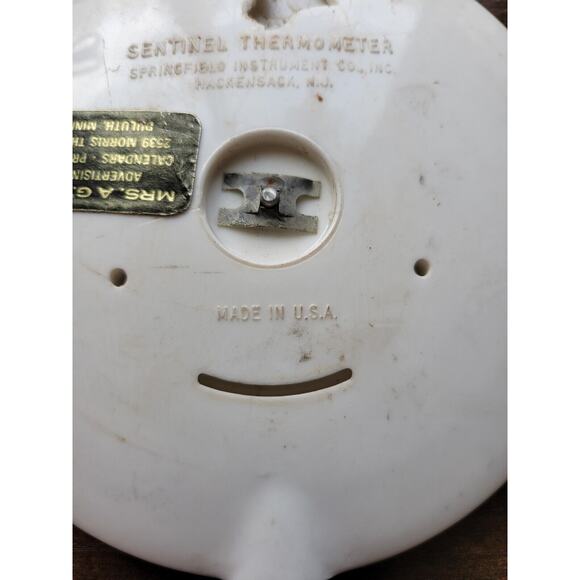 Vintage Newton Mfg Round Thermometer #042A Specialty Advertising - Made In USA - Picture 5 of 7